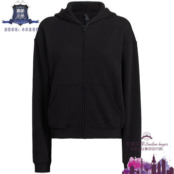 Uk purchasing agent for women's new skims zippered cotton blend hooded sweatshirt, genuine direct mail