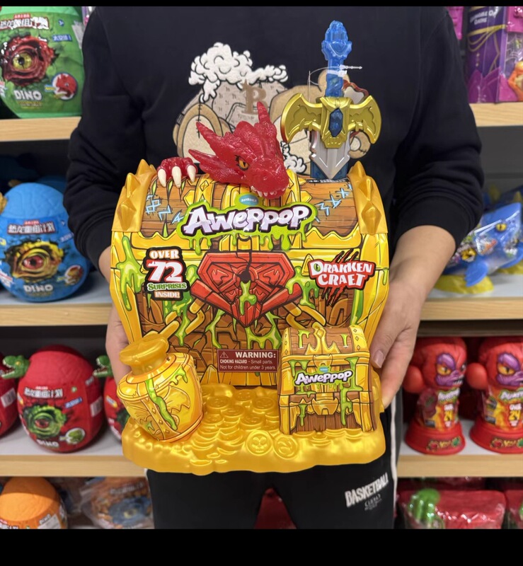 Surprise Kid Awepop Mystery Excavation Blind Box Dragon's Secret Realm Devouring Dragon Box Skeleton Secret Realm Children's Toy