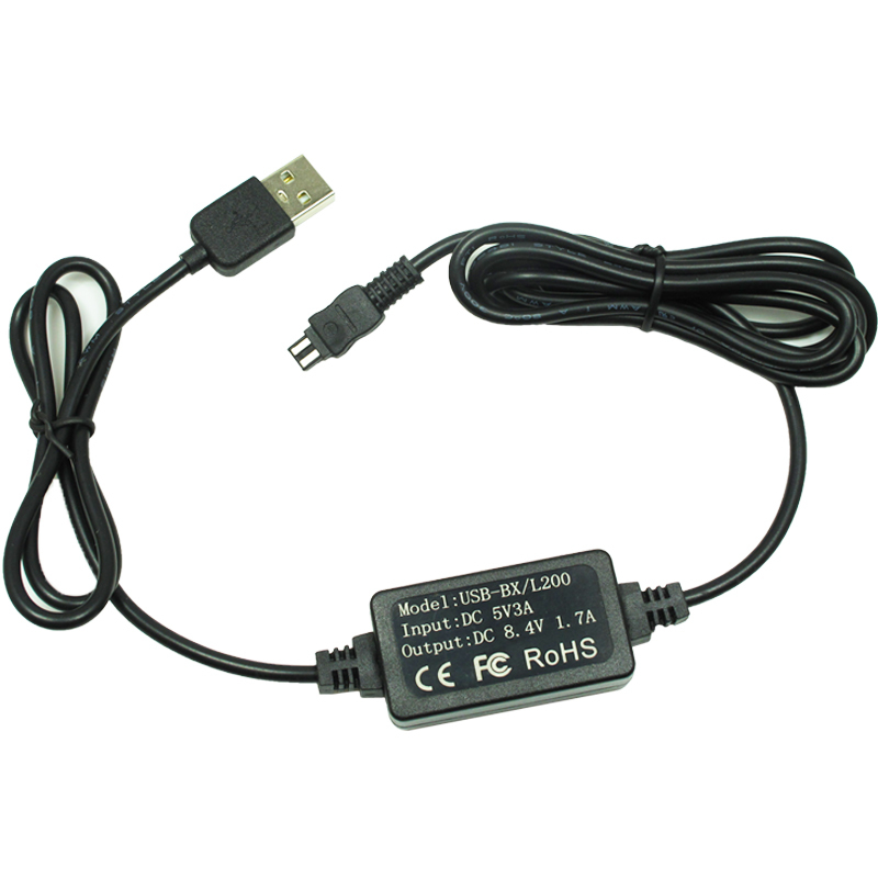 Suitable for Sony Sony Dv Charger Camera Power Adapter Video Recorder Charging Cable USB Ac-L200