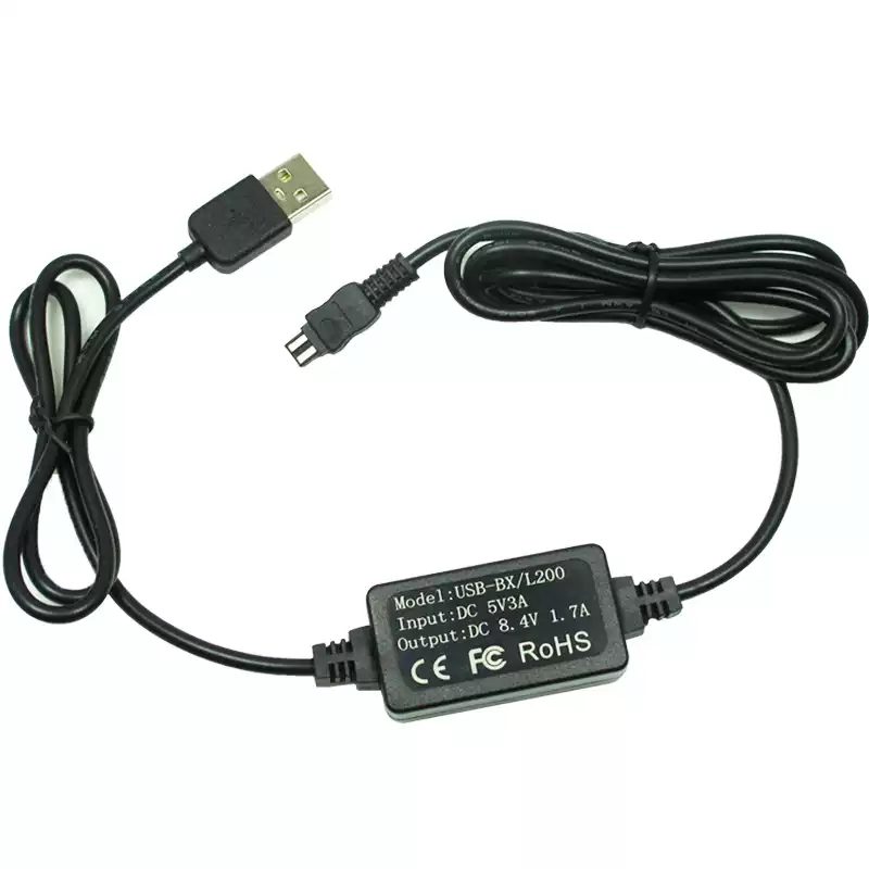 適用SONY索尼DV充電器攝像機電源配接器錄影機充電線USB AC-L200-淘寶