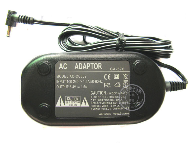 Applicable Canon HF20HF200 FS21FS22 FS200 FS306FS406 CA-570 Power Adapter