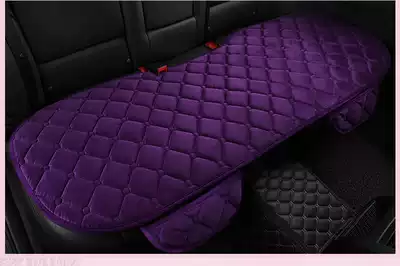 Car seat back row winter plush no backrest three-piece set non-slip non-tie warm seat cushion single piece car supplies