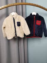 Foreign Trade Baby Zipper Jacket Lamb Suede Thickened Warm