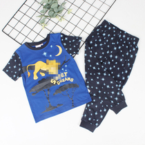 Foreign trade Boy T-shirt set summer 2019 new childrens suit handsome baby childrens clothing two-piece short sleeve Daily single