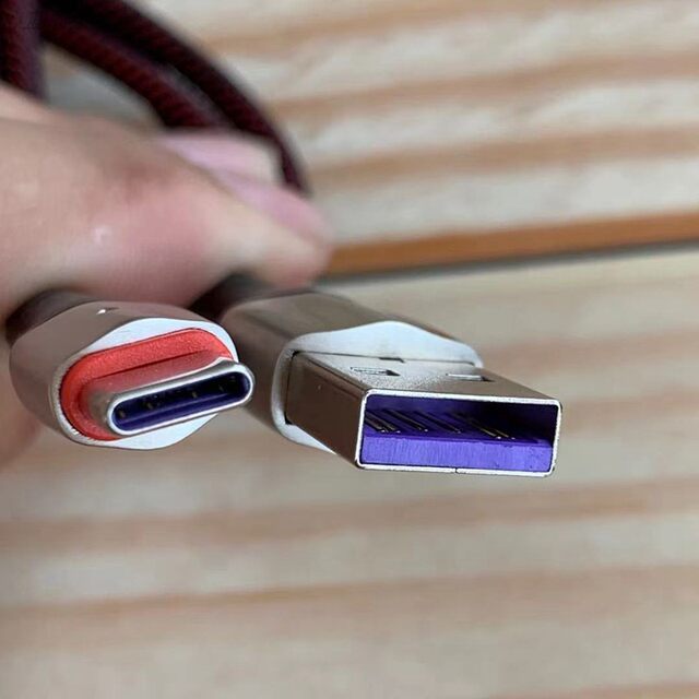 Zinc Alloy Type-C Data Cable 5A Fast Charging Suitable for Mate40Pro/30/20/P40 Universal Letv