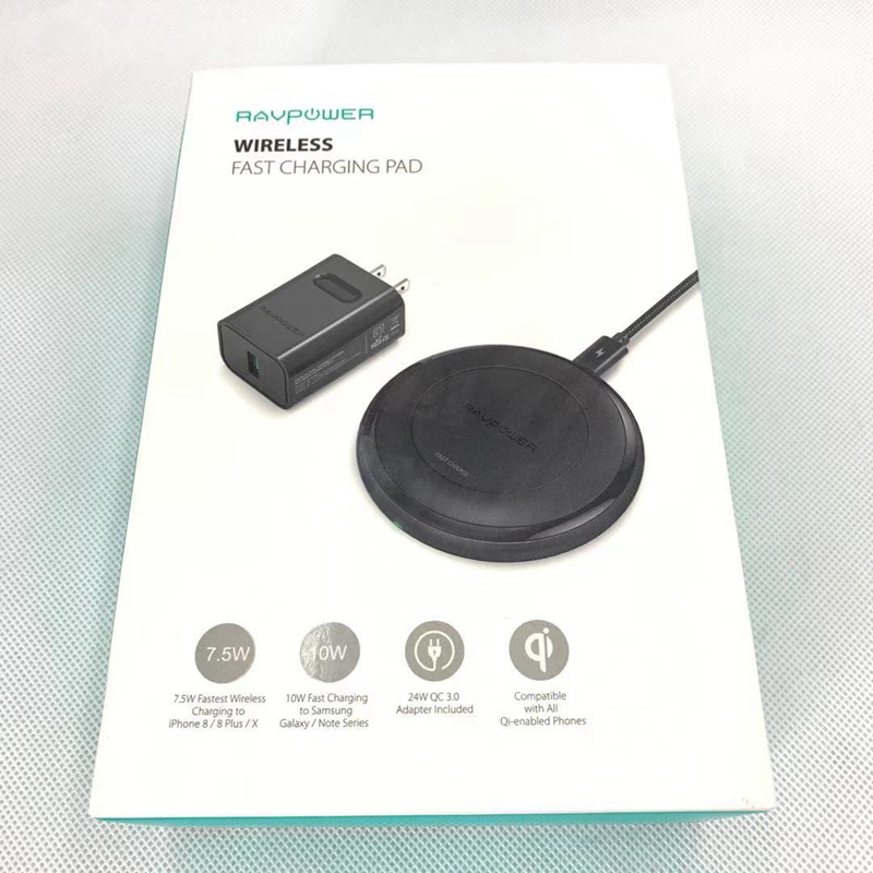 Ravpower Wi - Power Desktop QI Wireless Charger 10 watt for Apple Huawei Xiaomi Android phone