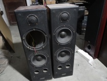 Second Hand Imported Large Floor Speaker Double 8 Inch Bass Less One Bass Horn Sound Quality Effect Normal Special Price Out