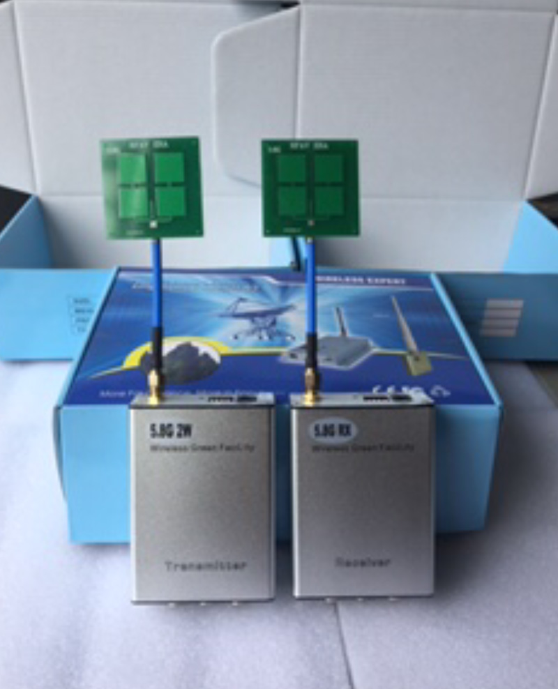 5 8G High power 2W wireless audio-visual transmitter teledistance elevator audio-video monitor