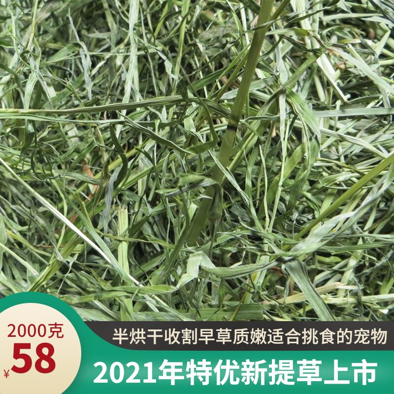21 years Minxian Timothy grass premium 2kg Gansu Homecoming rabbit rabbit hay Pet Guinea pig grass Chinchilla food