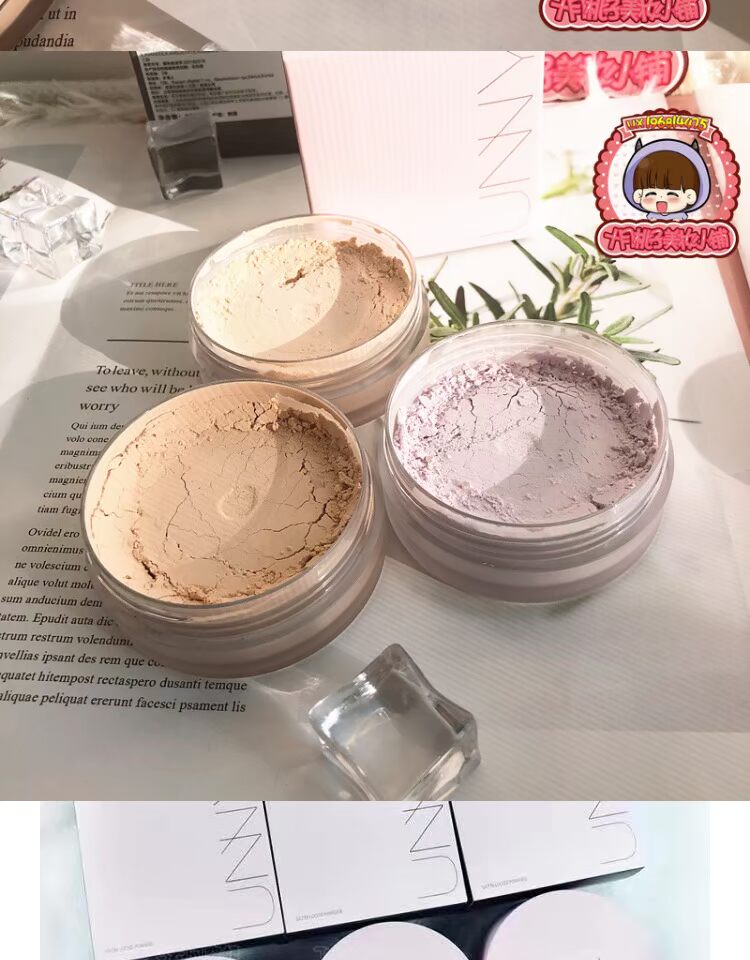 Oily bye, Hàn Quốc, Unny rõ ràng, hoàn hảo, sửa chữa, bột lỏng, bột, trang điểm, kiểm soát dầu, lỗ chân lông vô hình, làm sáng - Quyền lực phấn phủ cho da dầu