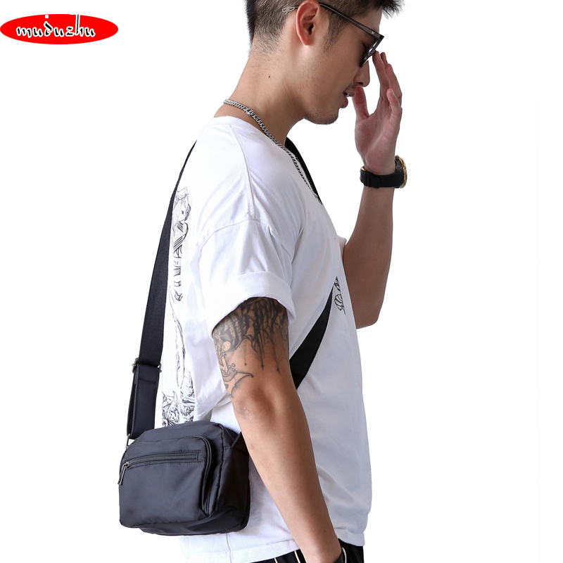 Lightweight Waterproof Multi-Pocket Mini Small Men's Crossbody Square Shoulder Chest Bag Casual Travel Carry-On Men's Small Bag
