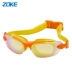 Zoke trẻ em kính bơi nam chống sương mù hộp lớn mạ kính bơi gram cô gái thoải mái kính râm độ nét cao Goggles