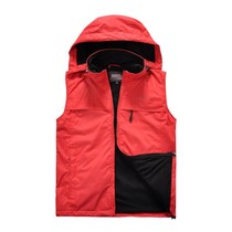 Autumn outdoor stormtrooper vest mens winter plus velvet warm windproof waterproof vest vest hooded sports jacket