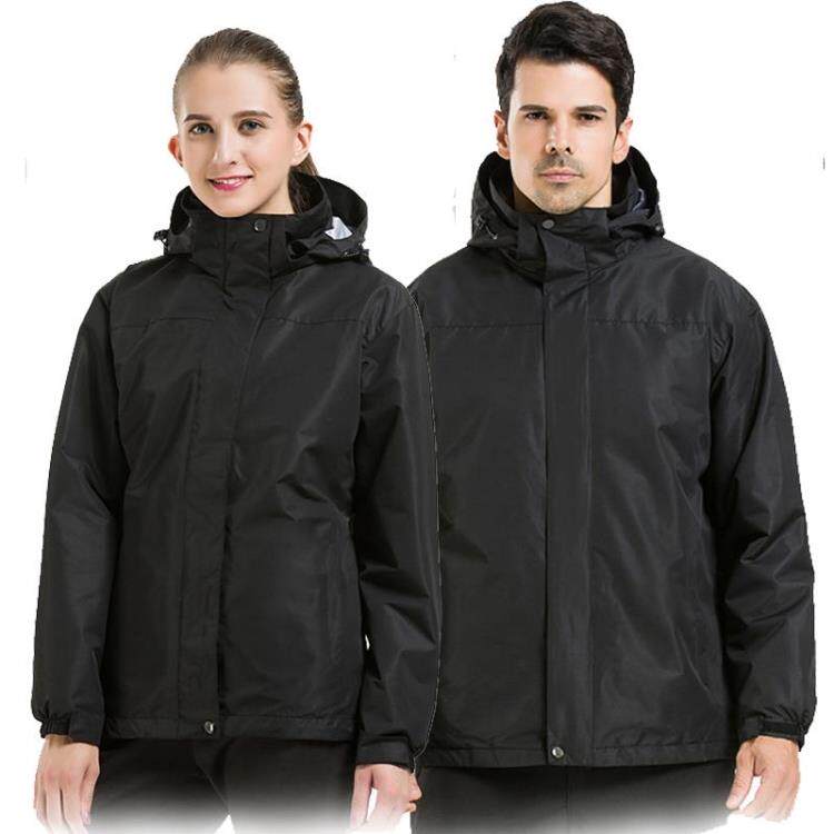 Winter stormtrooper couple men and women three-in-one two-piece suit plus velvet thickened jacket windproof breathable custom overalls