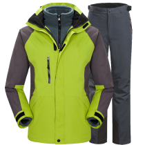 Stormtrooper suit Mens and womens autumn and winter two-piece three-in-one jacket windproof and waterproof outdoor mountaineering suit