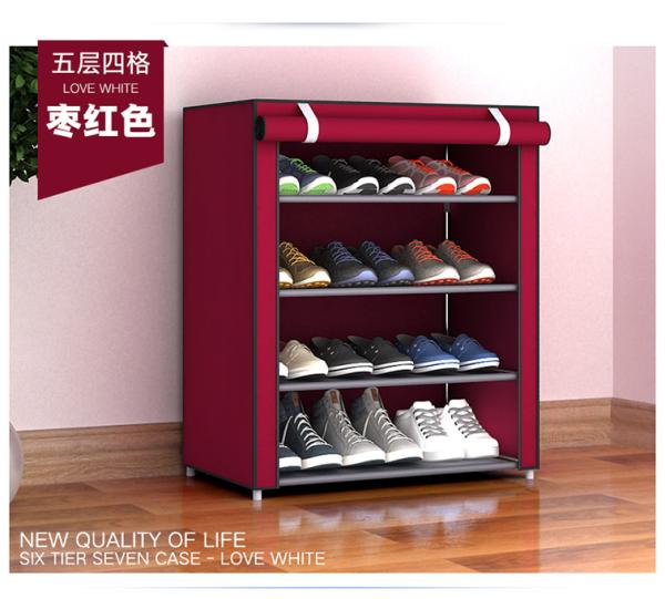 Giá để giày đặc biệt không gian nhà tỉnh hiện đại đa chức năng kinh tế vải chống bụi sinh viên ký túc xá giày đơn giản nhỏ - Kệ kệ sách đứng