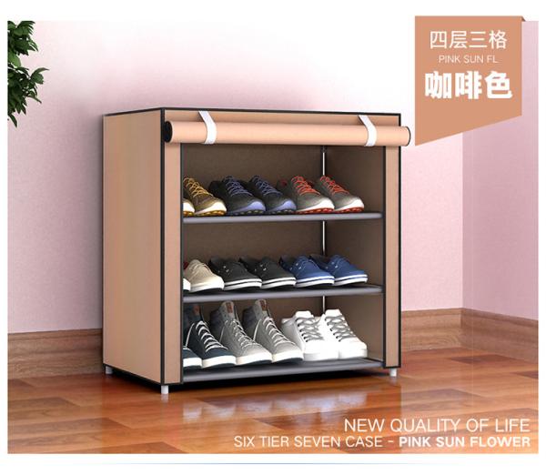 Giá để giày đặc biệt không gian nhà tỉnh hiện đại đa chức năng kinh tế vải chống bụi sinh viên ký túc xá giày đơn giản nhỏ - Kệ kệ sách đứng
