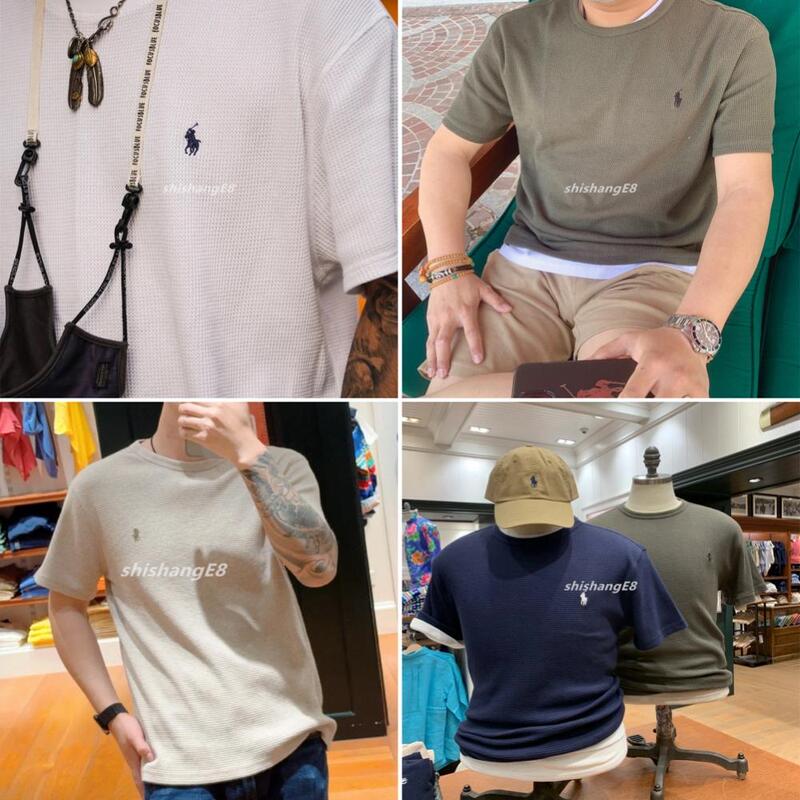 In-Stock Polo Ralph Lauren Loose-Fit Waffle Knit Short-Sleeve T-Shirt