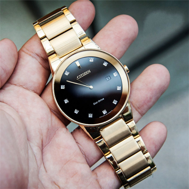 Overseas CITIZENCitizen Tuoji Steel Strip Mounted Light Mounted Men Watch AU1062-56G