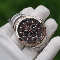 Seiko Mens Watch Seiko Waterproof Large Dial Solar Quartz Chronograph Fashion Watch SSC628