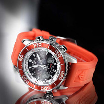 West Tie City Watch Citizen Fashion Silicon Tape Light Kinetic Diving Men Watch JR4061-00F