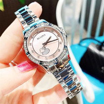 Bulova Womens Watch Bulova Diamond Heart Quartz Womens Watch 96L237