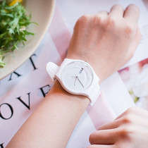 Swatch Swatch Swiss watch net White innocent simple luminous couple quartz men and women watch SUOW701