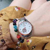 Bulova Womens watch 98P170 diamond-set steel belt Simple fashion automatic mechanical womens watch