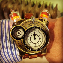 Tesla Watch steampunk style men and women watches retro science maniac Tesla European and American watches