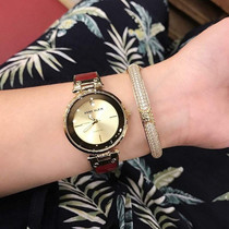  Anne Klein Anne 2512BYGB Marbled Maple Leaf Red Fashion Real Diamond Womens Watch