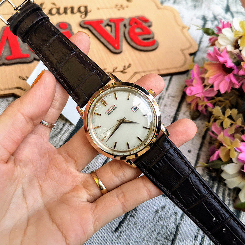 Citizen Watch Citizen Eco-Drive Ivory Simple Casual Business Men's Watch