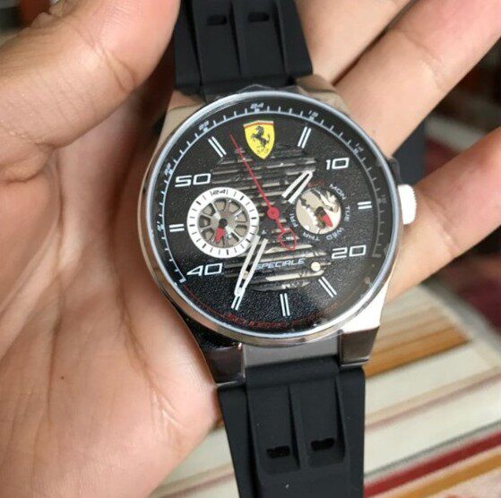 Ferrari Ferrari Turbocharger Design Rubber Strap Men's Quartz Watch