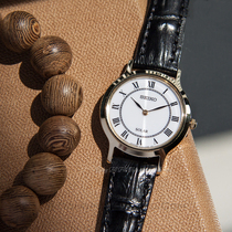 Counter Seiko Seiko SUP304 Simple Sub-Dial Black Gold Casual Solar Quartz Womens Watch