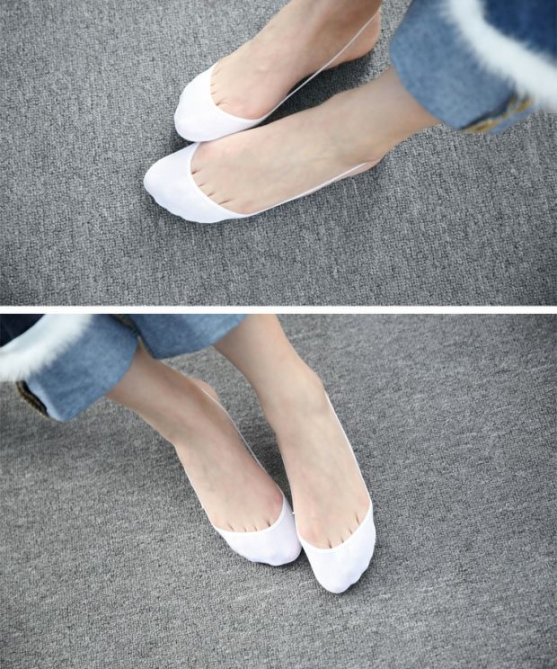 5 đôi vớ mỏng vớ vớ thuyền vô hình, vớ nữ, vớ cotton, vớ vô hình, vớ, mồ hôi, vớ thoải mái - Bít tất nữ tất nữ cổ cao