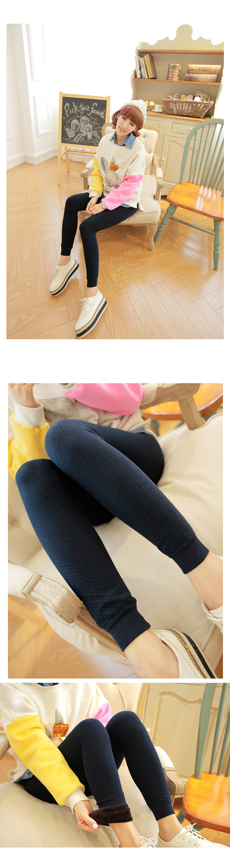 Pantalon collant jeunesse en coton - Ref 773780 Image 13