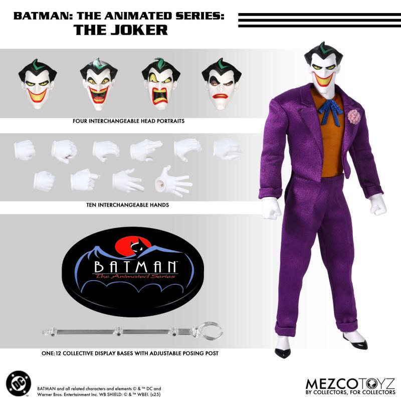 [in Stock] Mezco One:12 Dc Batman: the Animated Series Joker Action Figure