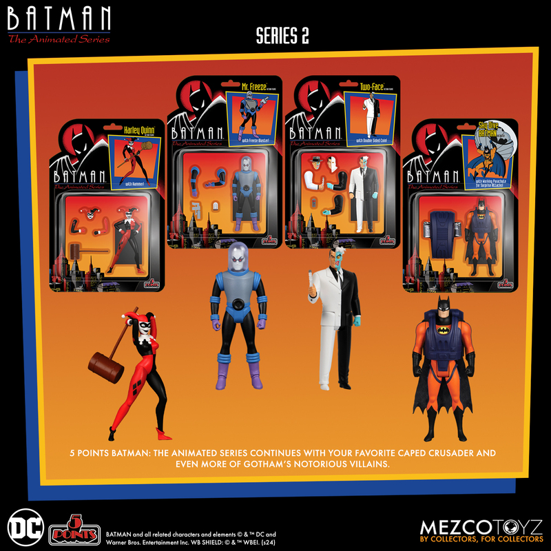 Mezco in Stock 5-Point Batman Animated Series 3.75inch Character Set Action Figure Mezco in Stock 5-Point Batman Animated Series 3.75inch Character Set Action Figure