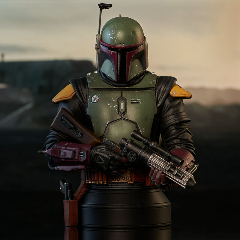 Diamond Select Toys Star Wars the Book of Boba Fett Boba Fett Bust Statue Diamond Select Toys Star Wars the Book of Boba Fett Boba Fett Bust Statue