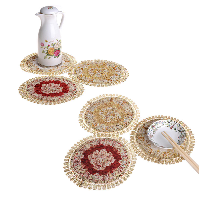 Table Mat Insulation Dinner pad thickened anti-slip anti-burn and thick Home Bowl Cushion Round Oval Eurostyle