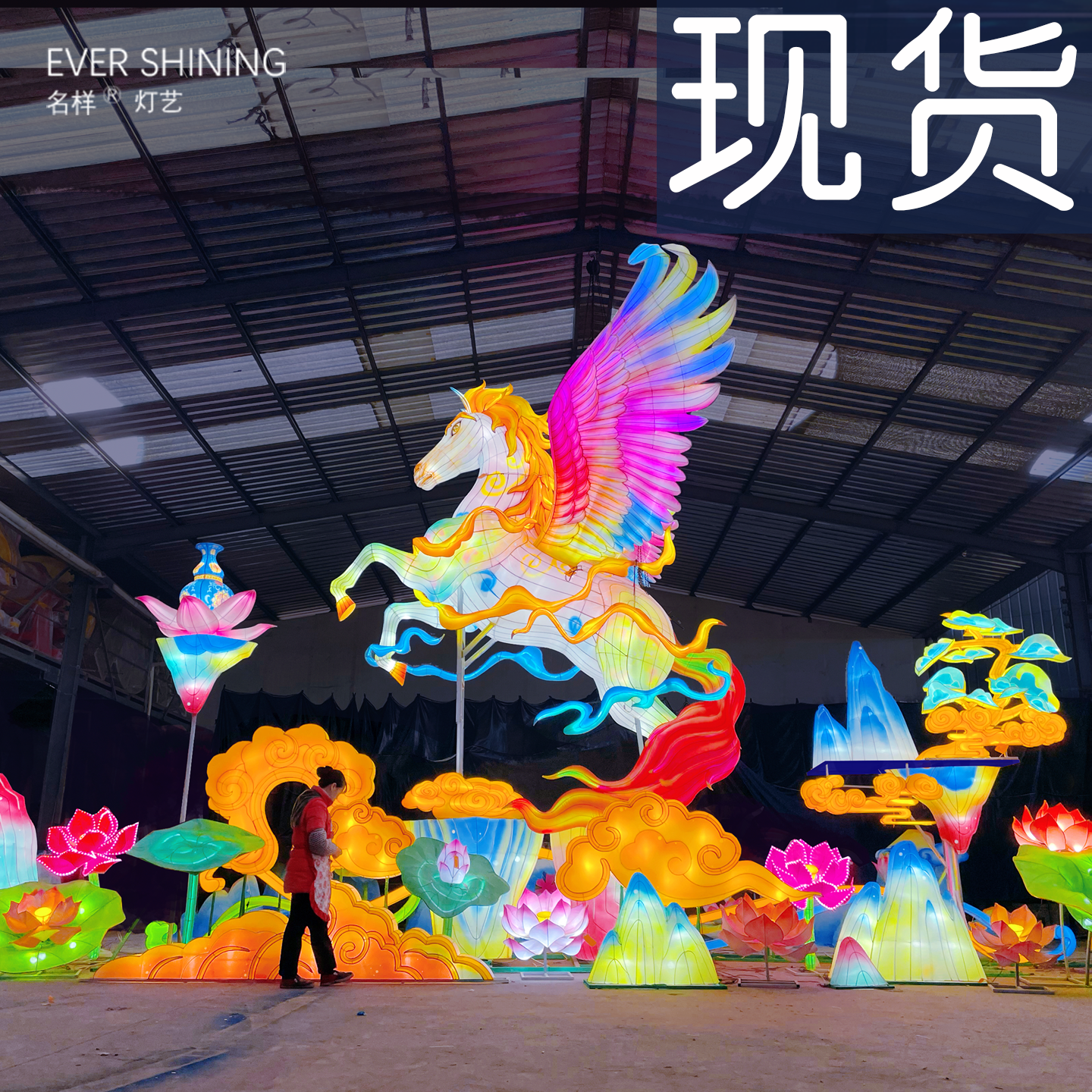 2026马年花灯现货供应，适合市政定制的花篮造型春节元宵灯会吗？