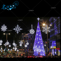Named sample beauty Chen large Christmas tree snowflake 4 meters with decorative package 5 meters 6 meters outdoor frame led 8 meters 12 meters