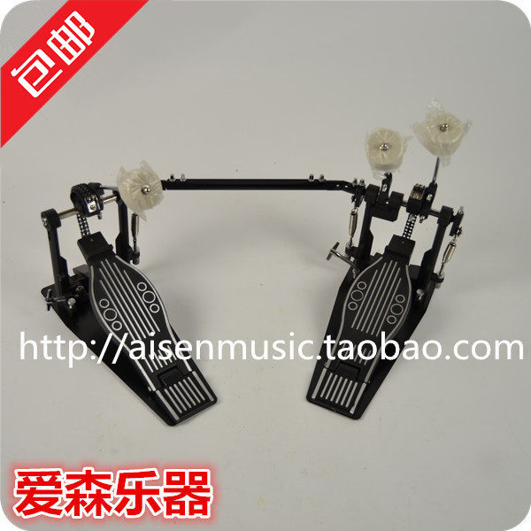 Drum kit jazz drum double pedal Thick zinc aluminum alloy material pedal Double chain pedal double pedal 