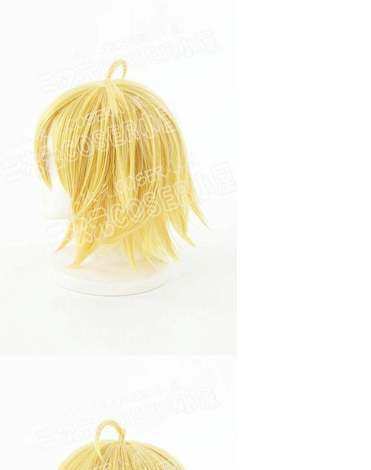 Bảy tội lỗi Melio Das tóc giả ngắn tóc vàng nhạt - Cosplay phụ kiện cosplay