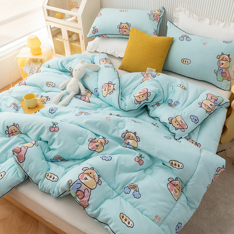 Children's quilt winter is heated by kindergarten single student Spring and Autumn cotton is core four seasons of general air conditioning