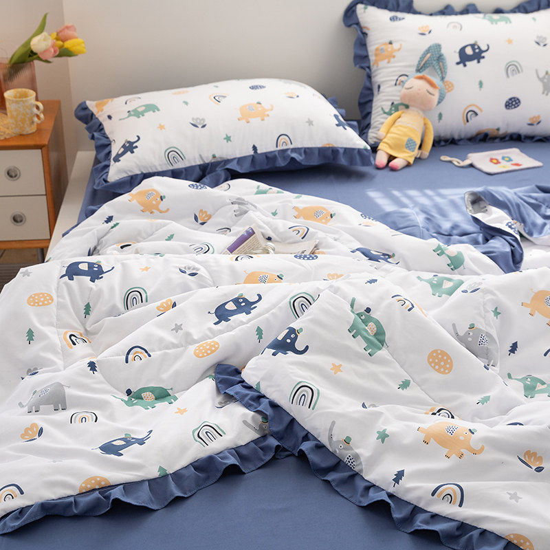 Wash air conditioner is summer by the core of the winter shells of single summer cool by four pieces of double summer thin quilt