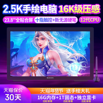 Gaoman Gm24 Digital Screen All-In-One Handwriting and Drawing Computer Drawing Screen Lcd Handwriting Tablet Digital Tablet