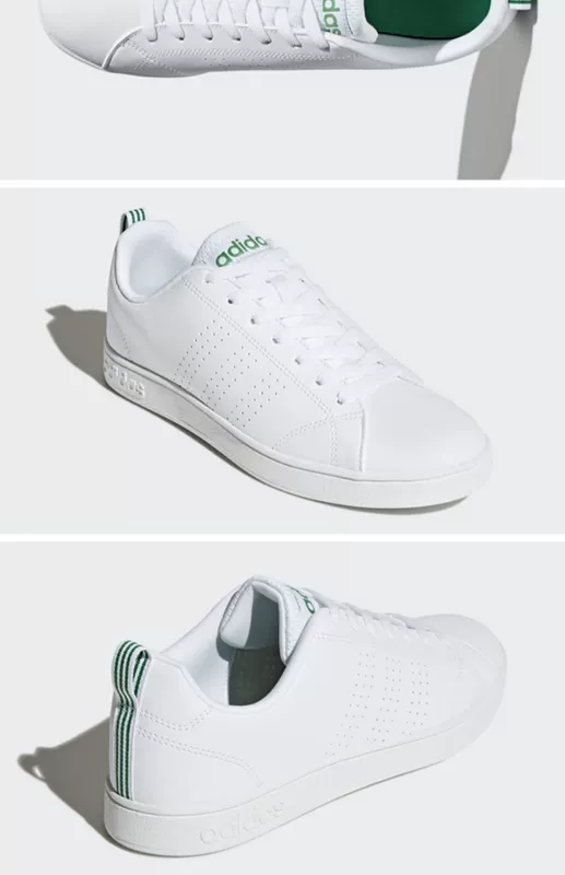 Adidas Neo Adidas Green Tail Giày thể thao màu trắng thấp hàng đầu Giày thể thao thông thường F99251 F99253 - Dép / giày thường