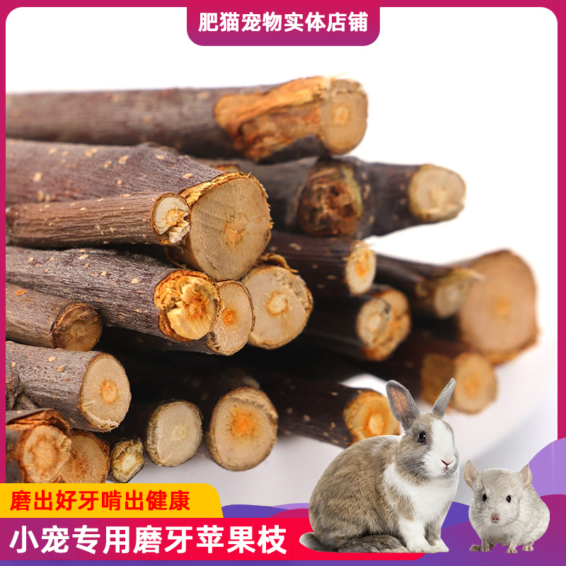 2021 new apple branch grinding stick chinchilla grinding teeth rabbit rabbit guinea pig hamster apple branch pet snacks 500g pack