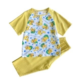 Детская пижама ручной работы, штаны, семейный стиль, детская одежда, короткий рукав