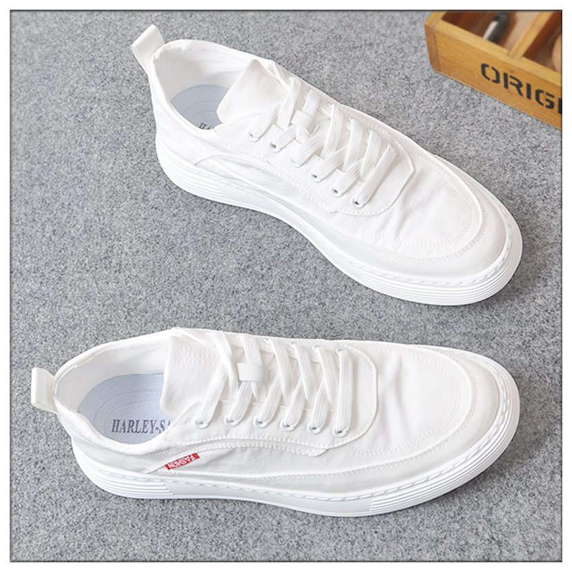 Casual board shoes men's cloth shoes 2022 new summer white shoes Korean version all-match breathable deodorant spring trend soft